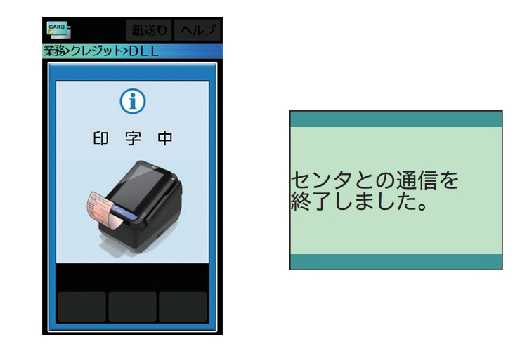 ４．ＤＬＬ結果が印字され、終了です