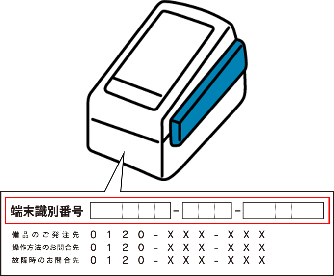 端末識別番号シール