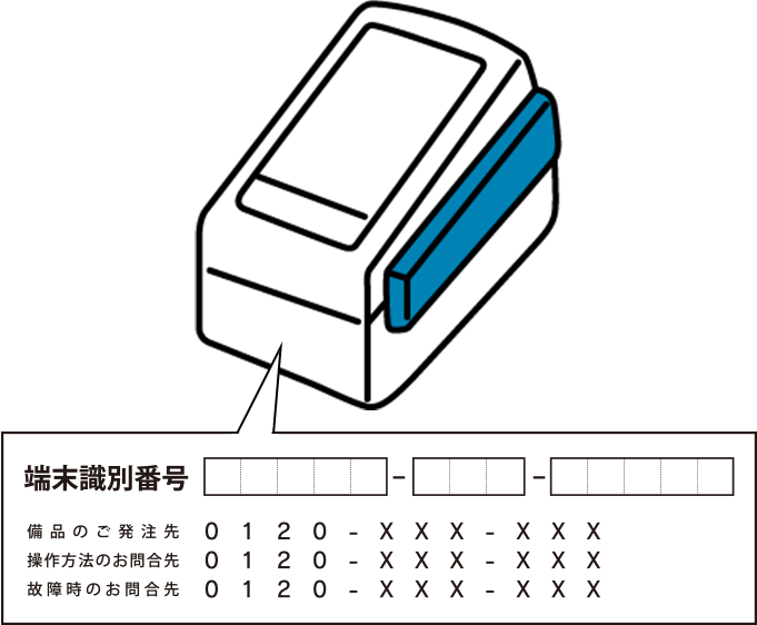 端末識別番号シール